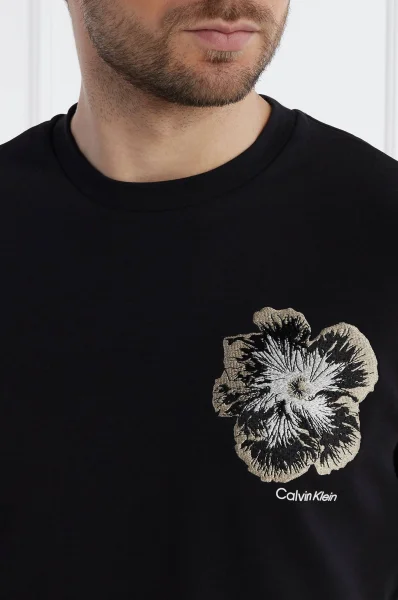 T-shirt | Comfort fit Calvin Klein μαύρο