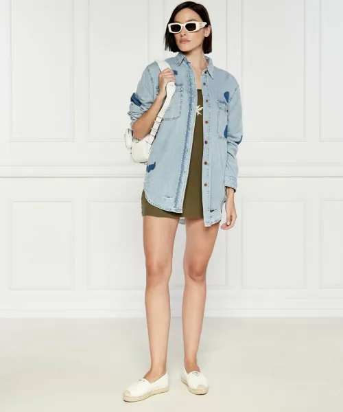 Τζιν πουκάμισο HENDRIXE | Oversize fit One Teaspoon μπλέ