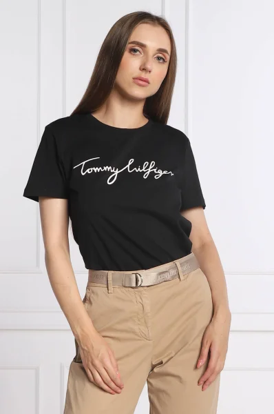 T-shirt | Regular Fit Tommy Hilfiger μαύρο