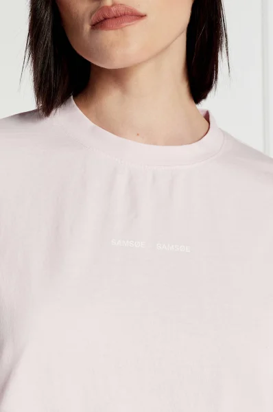 T-shirt Eira | Loose fit Samsøe Samsøe πουδραρισμένο ροζ