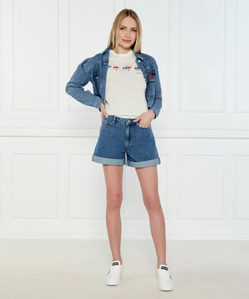 T-shirt IKON | Regular Fit Karl Lagerfeld κρεμώδες