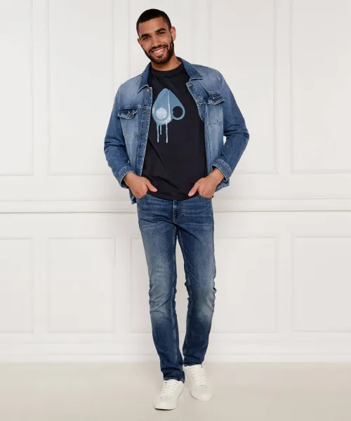 T-shirt AUGUSTINE | Regular Fit Moose Knuckles ναυτικό μπλε