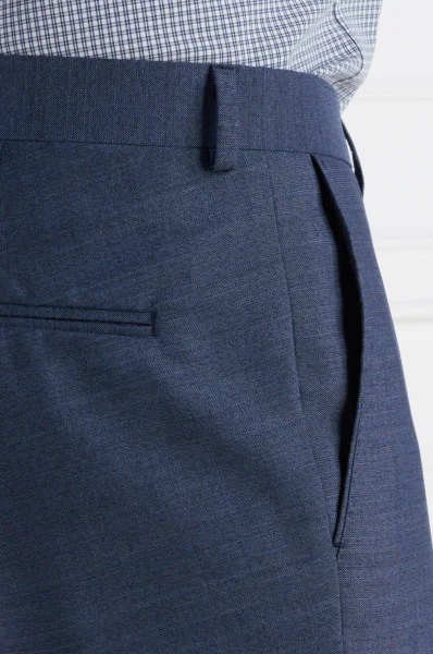 μάλλινος παντελόνι denz | slim fit Oscar Jacobson μπλέ