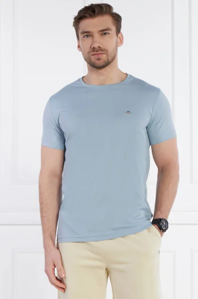 T-shirt SHIELD | Slim Fit Gant χρώμα του ουρανού