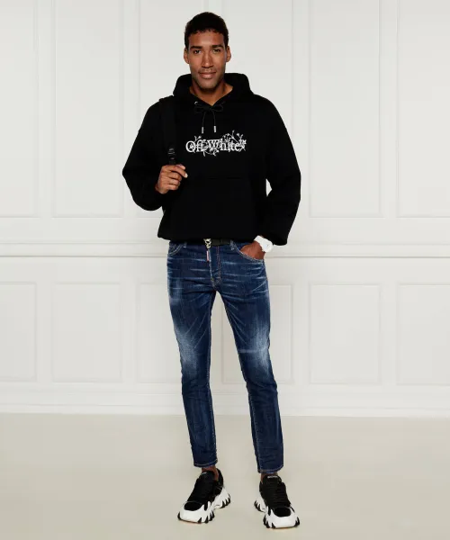 Μπλούζα | Regular Fit OFF-WHITE μαύρο