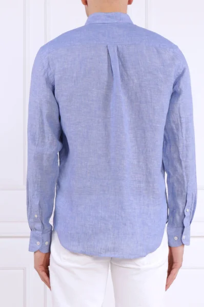 Λινό πουκάμισο | Regular Fit Oscar Jacobson μπλέ