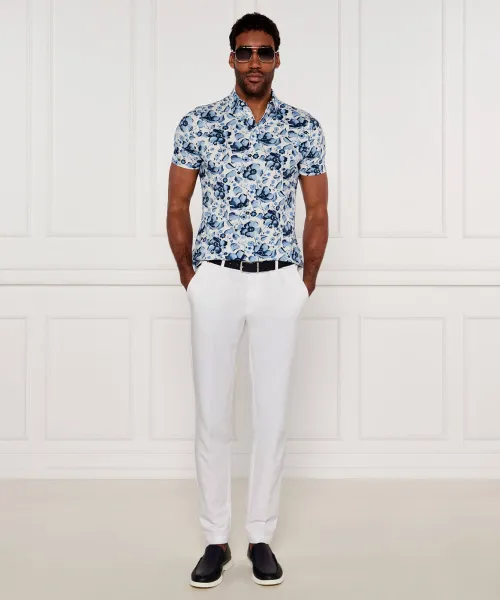 Πόλο | Slim Fit | stretch pique Stenströms μπλέ