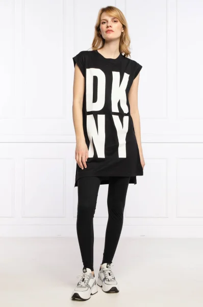 T-shirt | Relaxed fit DKNY μαύρο