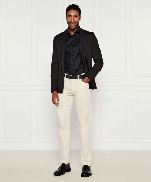 Πουκάμισο Kenno | Slim Fit HUGO μαύρο