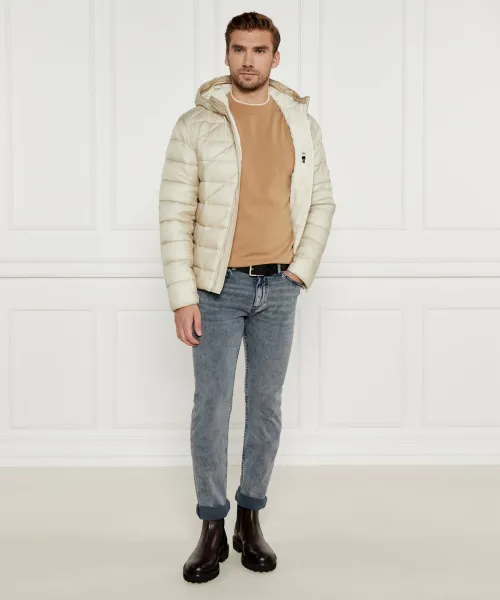 Μάλλινος πουλόβερ Ebacio | Regular Fit BOSS BLACK μπεζ
