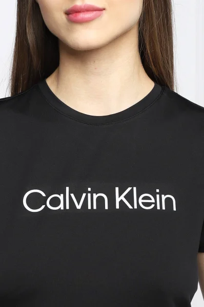 T-shirt | Slim Fit Calvin Klein Performance μαύρο