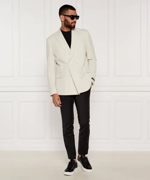 Σακάκι | Regular Fit Karl Lagerfeld κρεμώδες