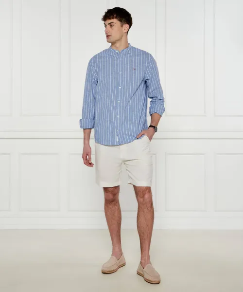 Πουκάμισο | Regular Fit |με την προσθήκη λινού Tommy Jeans μπλέ