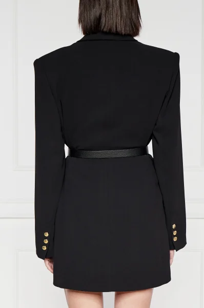 Φόρεμα με ζώνη Elisabetta Franchi μαύρο