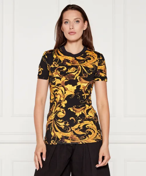 T-shirt Versace Jeans Couture | μαύρο Slim Fit 79HAH608JS504