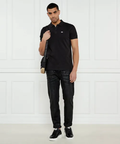 Πόλο | Slim Fit Tommy Jeans μαύρο