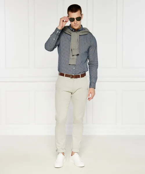 Πουκάμισο FLEX | Slim Fit Tommy Hilfiger ναυτικό μπλε