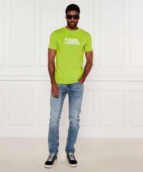 T-shirt | Regular Fit Karl Lagerfeld πράσινο ασβέστη