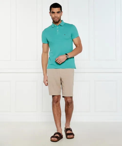 Πόλο | Slim Fit | pique Tommy Hilfiger χρώμα θαλλάσης