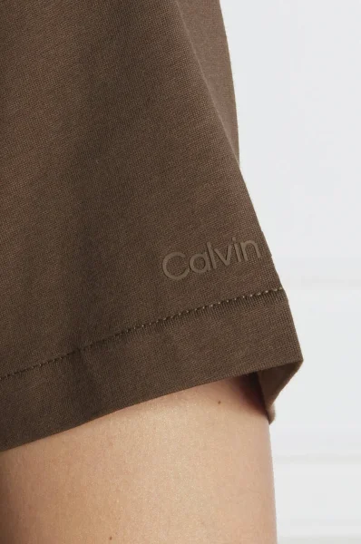 T-shirt | Regular Fit Calvin Klein καφέ