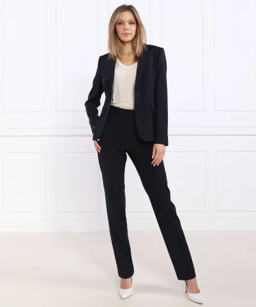 μάλλινη σακάκι juleah | regular fit BOSS BLACK ναυτικό μπλε