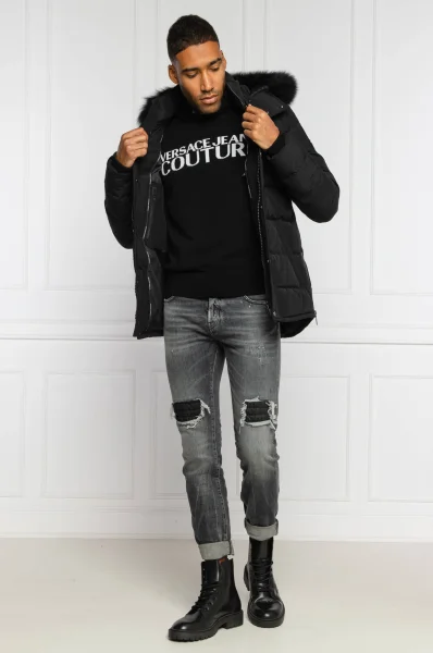 πουλόβερ | regular fit | με την προσθήκη μαλλιού Versace Jeans Couture μαύρο