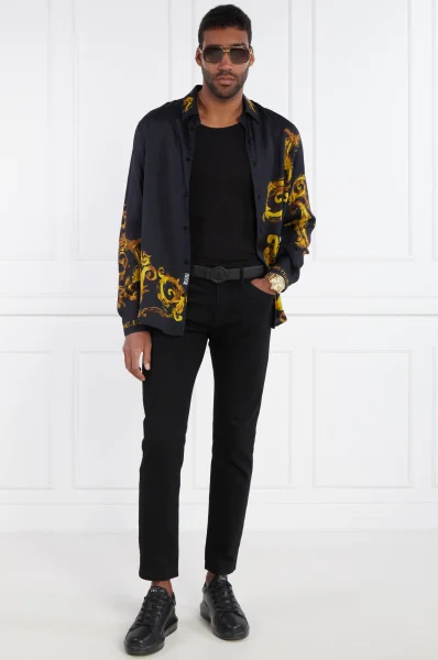 Πουκάμισο | Regular Fit Versace Jeans Couture μαύρο