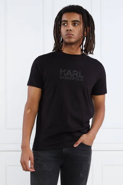 T-shirt | Regular Fit Karl Lagerfeld μαύρο