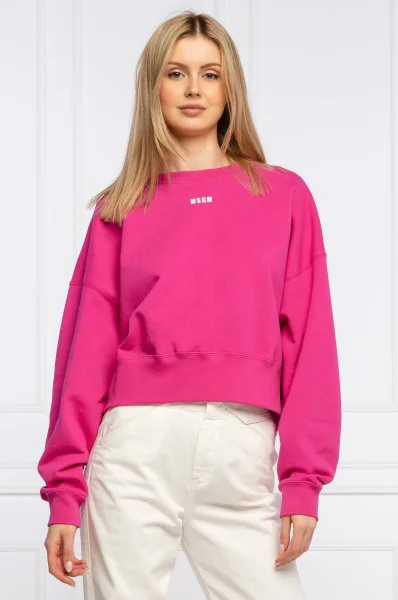 Μπλούζα FELPA/SWEATSHIRT | Cropped Fit MSGM ροζ