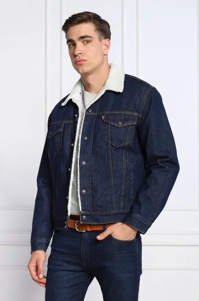 Μονωμένη μπουφάν jeans TYPE 3 SHERPA | Regular Fit Levi's ναυτικό μπλε
