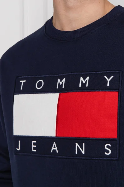 μπλούζα tjm tommy flag | loose fit Tommy Jeans ναυτικό μπλε