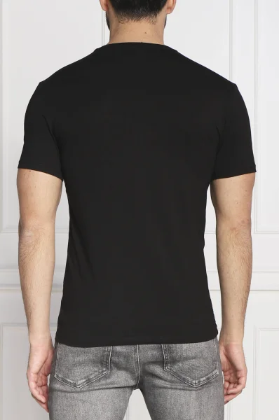 T-shirt CORE | Extra slim fit GUESS μαύρο