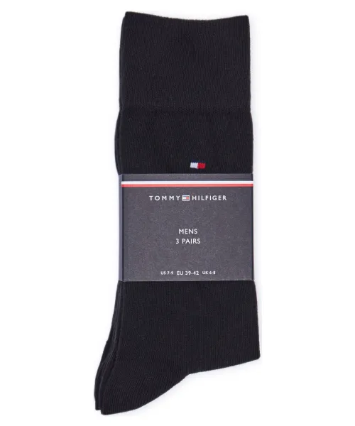 Κάλτσες 3 pack Tommy Hilfiger μαύρο