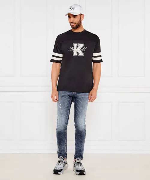 T-shirt | Loose fit Karl Lagerfeld μαύρο