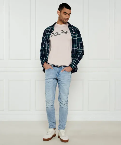T-shirt 1981 | Regular Fit Guess Jeans πουδραρισμένο ροζ