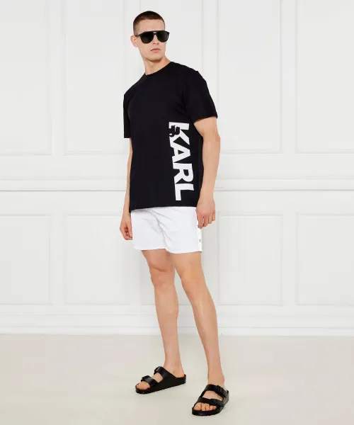 T-shirt | Regular Fit Karl Lagerfeld μαύρο