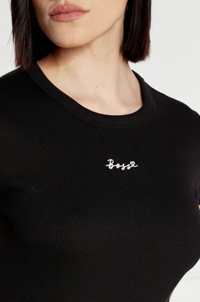 T-shirt C_Esim | Slim Fit BOSS ORANGE μαύρο