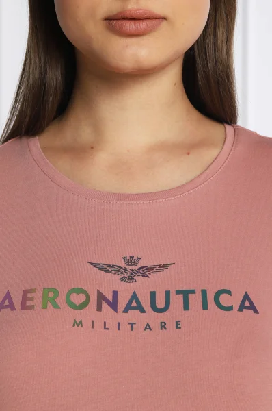 T-shirt | Regular Fit Aeronautica Militare πουδραρισμένο ροζ