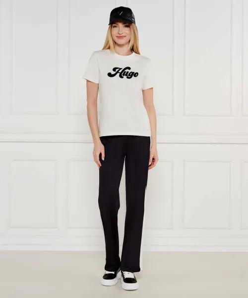 T-shirt Damacia_4 | Regular Fit HUGO εκρί
