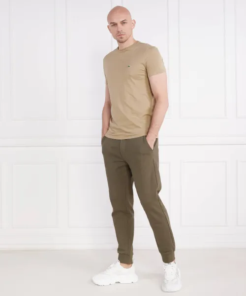 t-shirt | slim fit Lacoste χρώμα άμμου