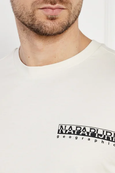 T-shirt | Regular Fit Napapijri κρεμώδες