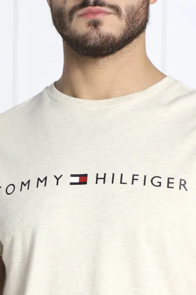 T-shirt FLAG | Regular Fit Tommy Hilfiger μπεζ