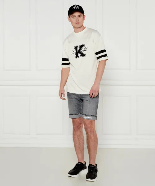 T-shirt | Loose fit Karl Lagerfeld μπεζ