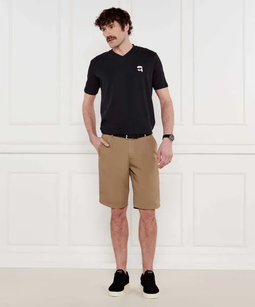 T-shirt | Regular Fit Karl Lagerfeld χακί