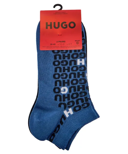 Κάλτσες 2 pack Hugo Bodywear ναυτικό μπλε