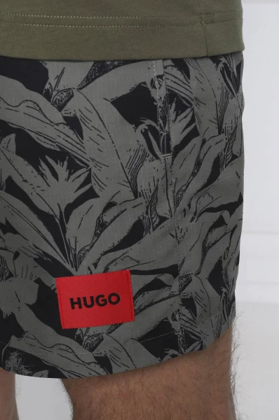 Μαγιό σορτς ALOHA | Regular Fit Hugo Bodywear πράσινο