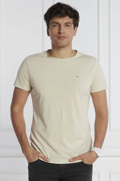 T-shirt JASPE | Slim Fit Tommy Jeans χρώμα άμμου