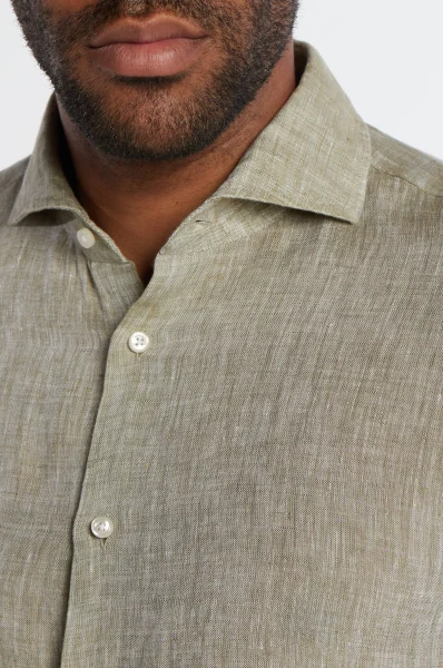 Λινό πουκάμισο 146Pai-W | Slim Fit Joop! χρώμα ελιάς