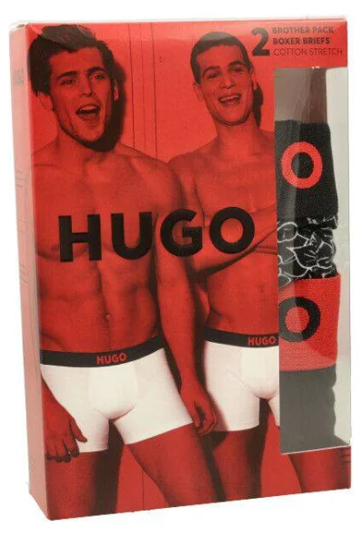 Boxer 2-pack Hugo Bodywear μαύρο
