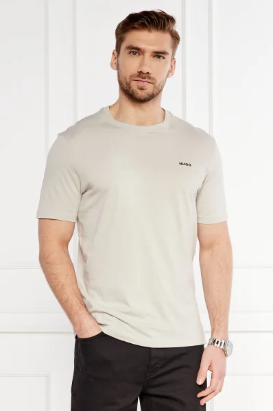 T-shirt | Regular Fit HUGO γκρί